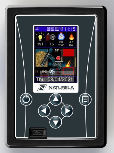 NPBC-V4E - Електронен контролер за пелетни горелки с цветен дисплей