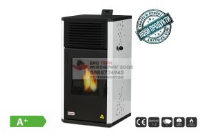 Пелетна камина с водна риза Bisolid TP-24, 24.0 kW, бордо